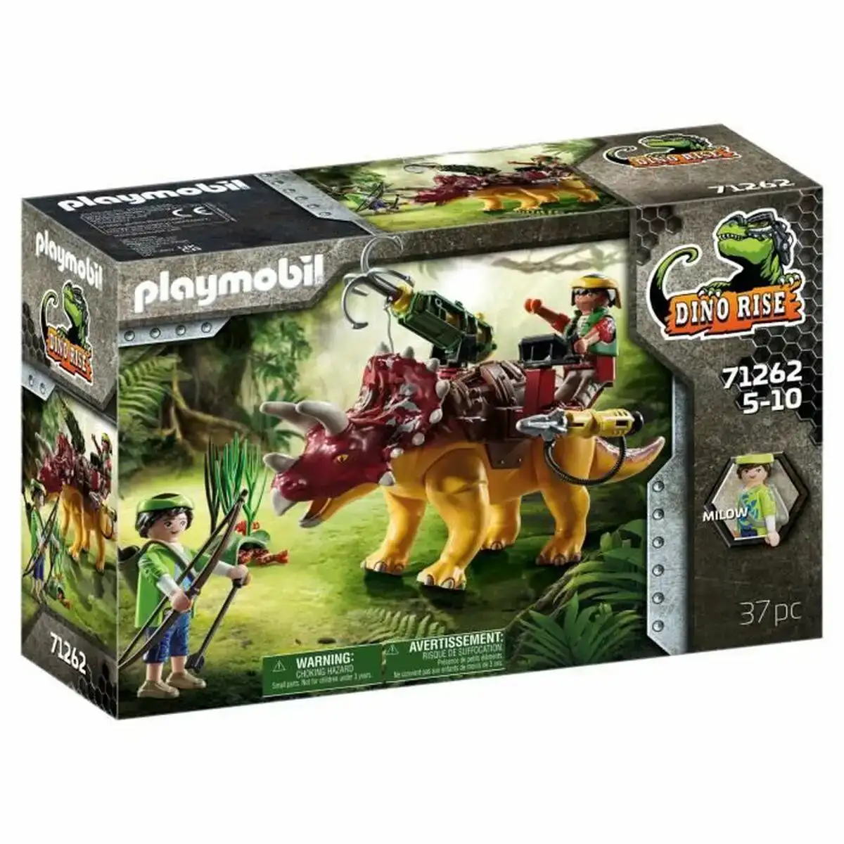 Playset playmobil dino rise triceratops and soldiers 71262 37 pieces _5264. DIAYTAR COTE D'IVOIRE - L'Univers de l'Élégance Accessible. Plongez dans notre catalogue et choisissez des produits qui allient sophistication et accessibilité pour un shopping exquis.