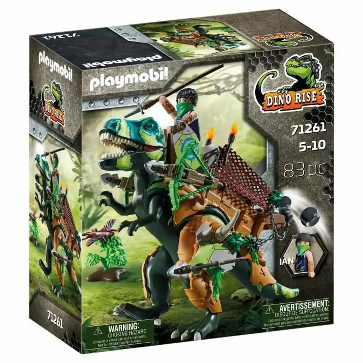 Playset playmobil dino rise tyrannosaurus and soldier 71261 83 pieces _4853. Bienvenue sur DIAYTAR COTE D'IVOIRE - Où Choisir est un Voyage Sensoriel. Plongez dans notre catalogue et trouvez des produits qui éveillent vos sens et embellissent votre quotidien.