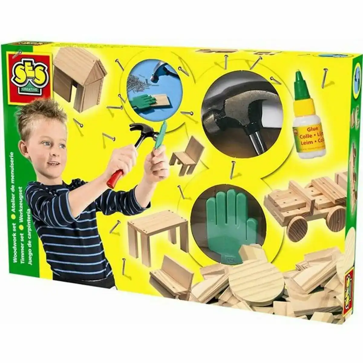 Playset ses creative joinery workshop 57 pieces _5420. DIAYTAR COTE D'IVOIRE - Là où la Découverte est au Rendez-vous. Plongez dans notre catalogue et trouvez des articles qui éveilleront votre curiosité et élargiront vos horizons.
