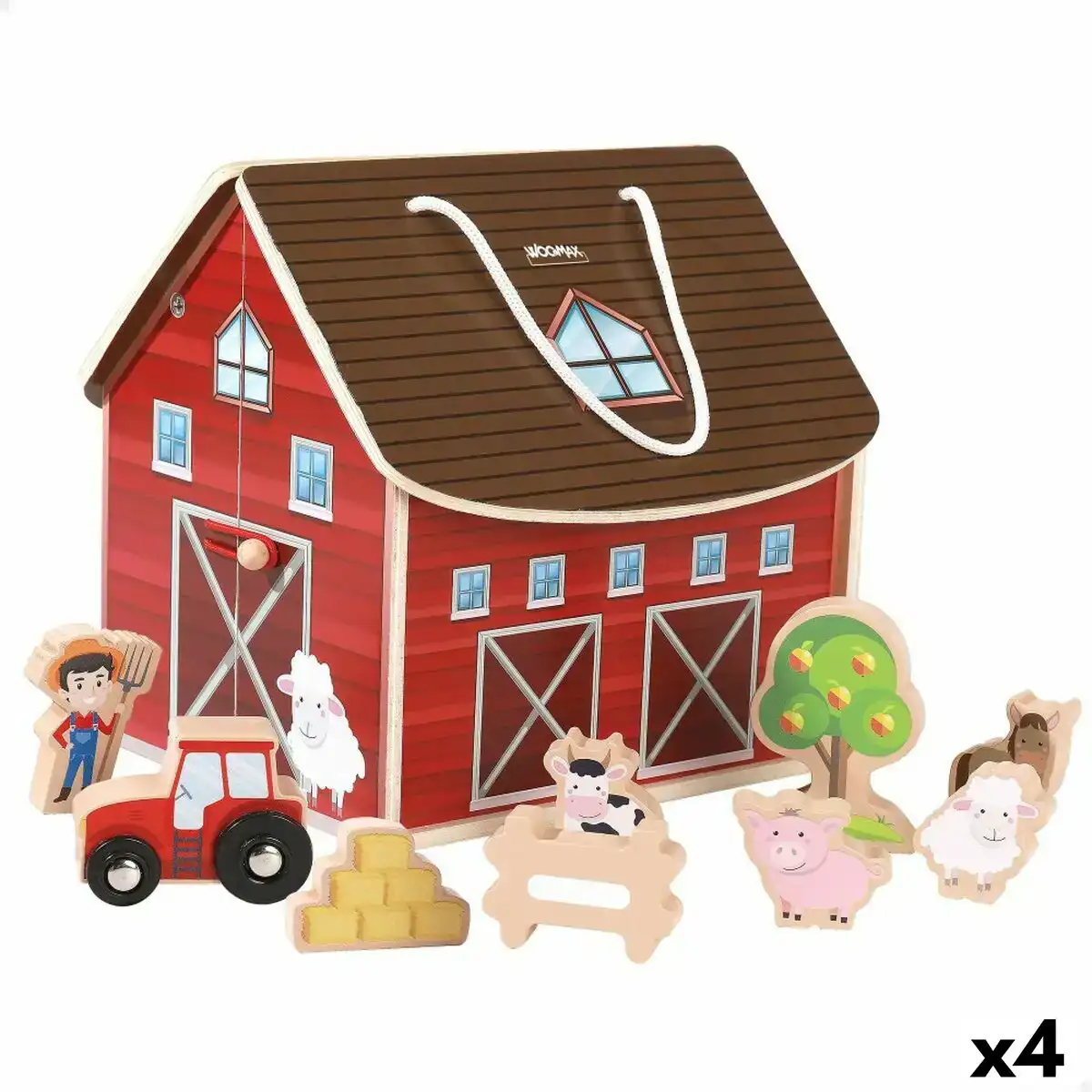 Playset woomax ferme 19 x 18 x 19 cm 9 pieces 4 unites_1235. DIAYTAR COTE D'IVOIRE - Là où Chaque Produit Est une Trouvaille. Explorez notre sélection minutieuse et découvrez des articles qui correspondent à votre style de vie et à vos aspirations.