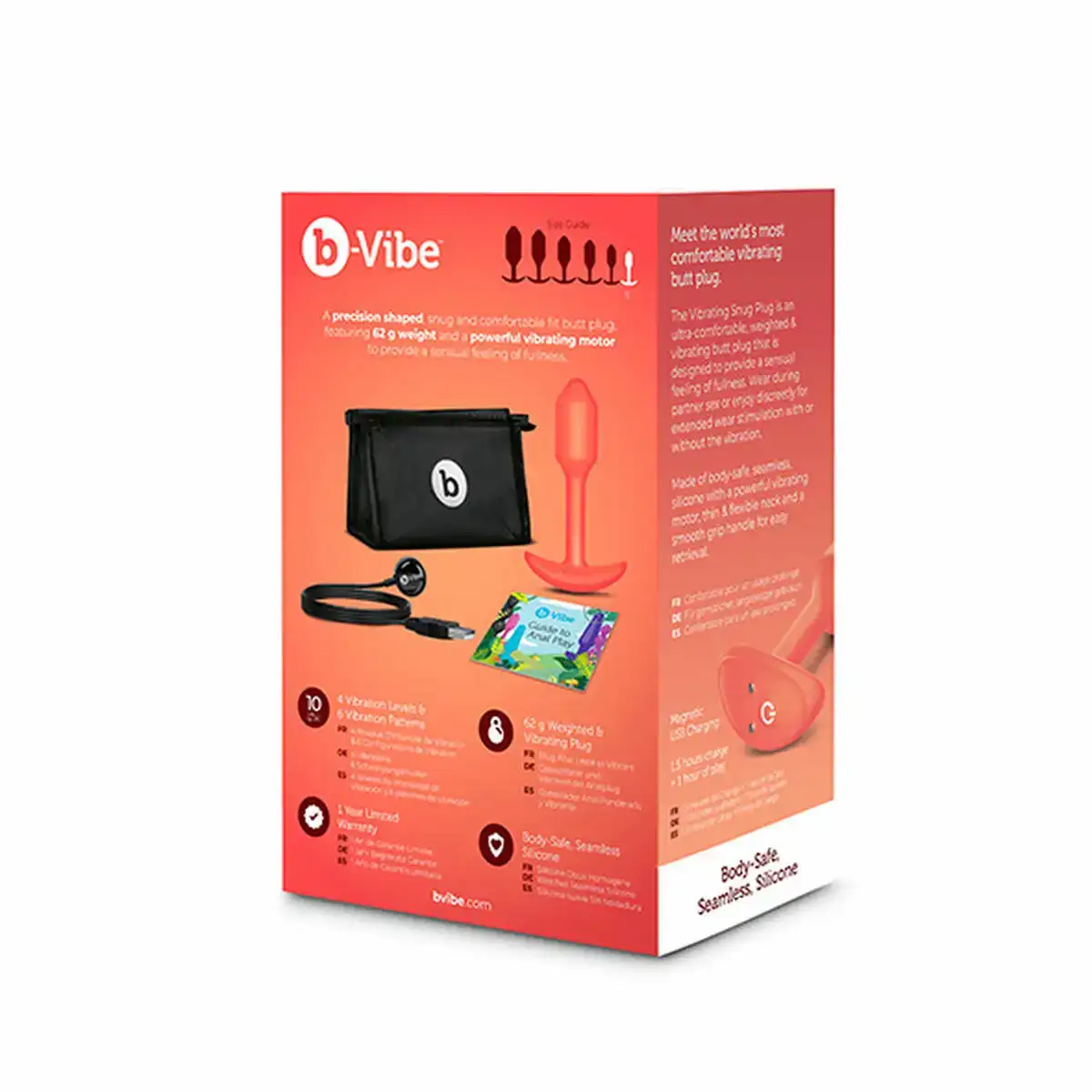 Plug anal b vibe vibrating snug orange_9445. Entrez dans l'Univers de DIAYTAR COTE D'IVOIRE - Où Choisir est un Plaisir. Explorez notre gamme variée et trouvez des articles qui parlent à votre cœur et à votre style.