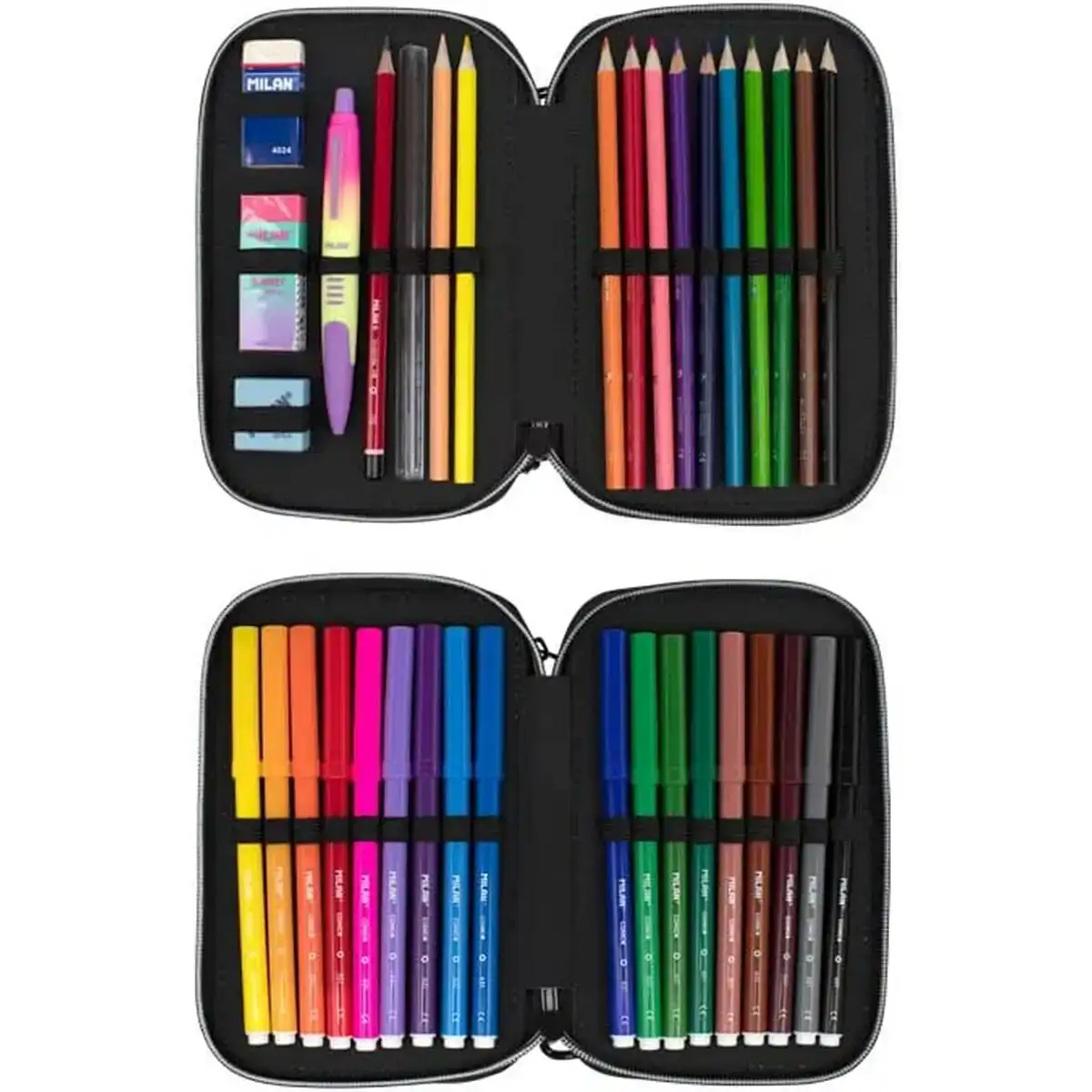 Plumier double milan sunset 34 pieces rose_2767. DIAYTAR COTE D'IVOIRE - Où Choisir Devient une Expression de Soi. Découvrez notre boutique en ligne et trouvez des articles qui révèlent votre personnalité et votre style.