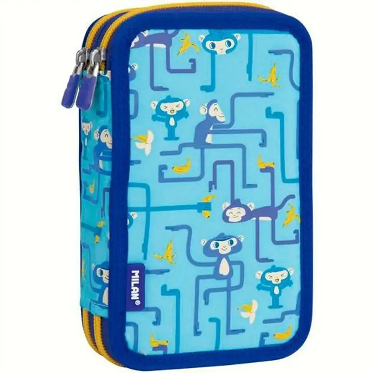 Plumier double milan tangled monkeys 34 pieces bleu_6772. DIAYTAR COTE D'IVOIRE - Là où Choisir est une Affirmation de Style. Naviguez à travers notre boutique en ligne et choisissez des produits qui vous distinguent et vous valorisent.