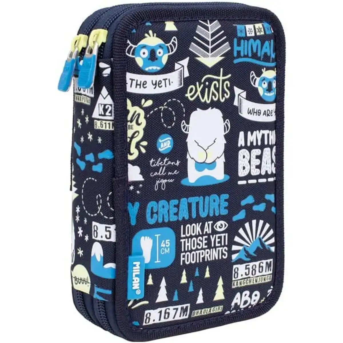 Plumier double milan the yeti 19 5 x 13 x 5 cm blue marine_6252. DIAYTAR COTE D'IVOIRE - Là où Vos Rêves Prendent Forme. Plongez dans notre catalogue diversifié et trouvez des produits qui enrichiront votre quotidien, du pratique à l'exceptionnel.