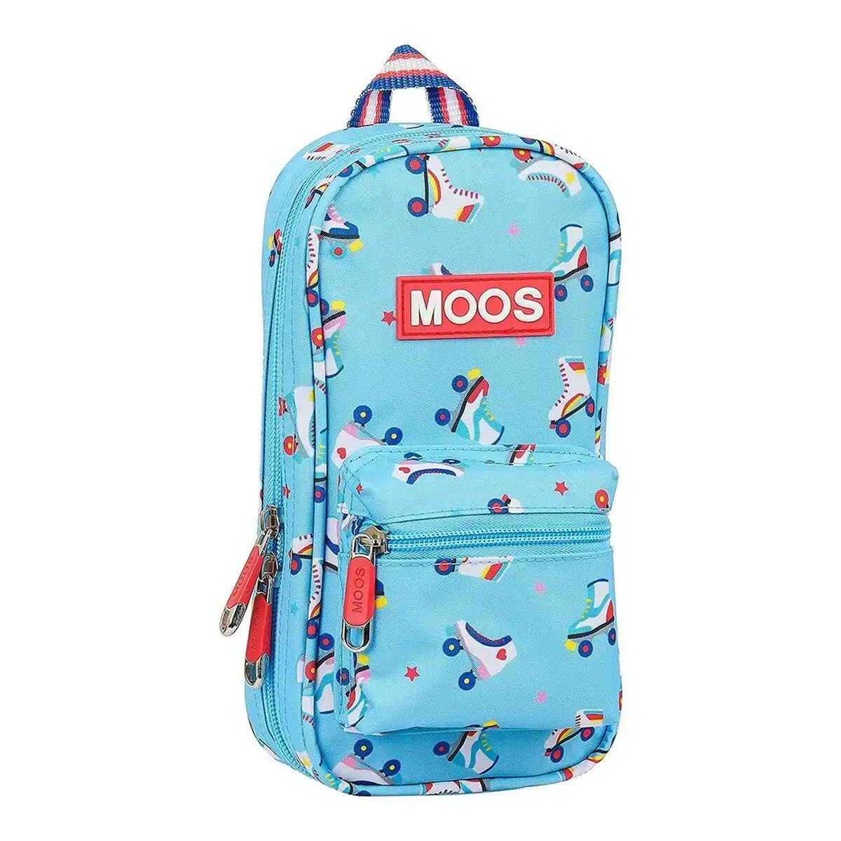 Plumier sac a dos rollers moos multicouleur bleu clair_4041. Entrez dans l'Univers de DIAYTAR COTE D'IVOIRE - Où l'Authenticité Renouvelle Votre Quotidien. Explorez notre gamme de produits et trouvez des articles qui reflètent votre essence.