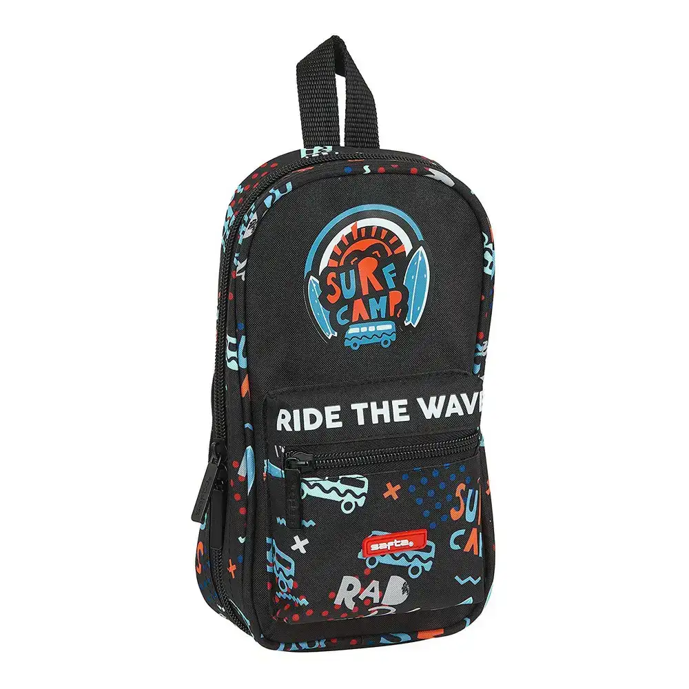 Plumier sac a dos surf camp safta noir orange bleu clair 33 pieces _2626. DIAYTAR COTE D'IVOIRE - Où Chaque Produit a son Histoire. Découvrez notre gamme de produits, chacun portant en lui le récit de l'artisanat et de la passion, pour vous offrir une expérience de shopping authentique.