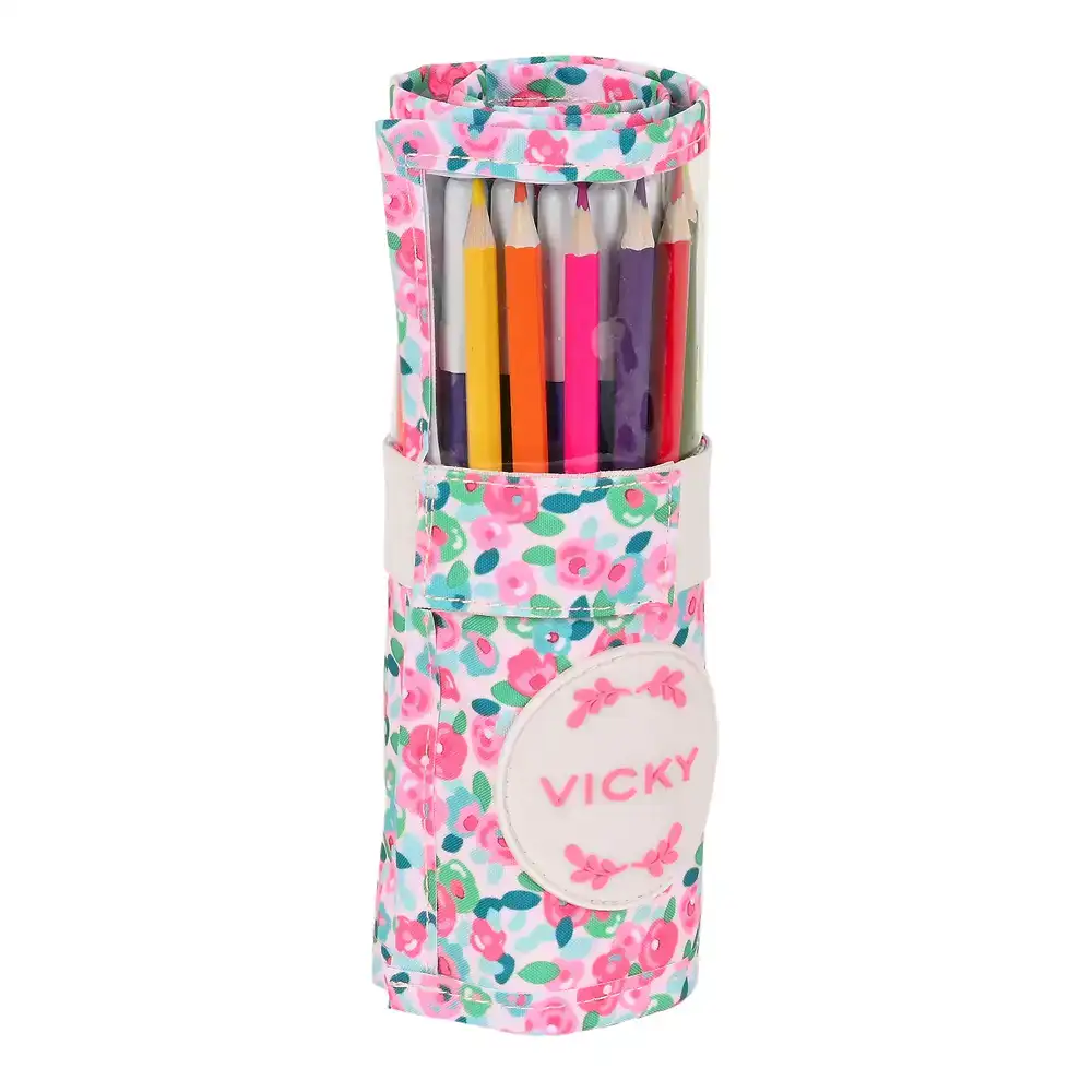 Pochette crayons vicky martin berrocal rosebloom enveloppante multicouleur 27 pieces 7 x 20 x 7 cm _4174. DIAYTAR COTE D'IVOIRE - L'Artisanat à Portée de Clic. Découvrez notre boutique en ligne pour trouver des produits uniques qui célèbrent la créativité et l'artisanat sénégalais.