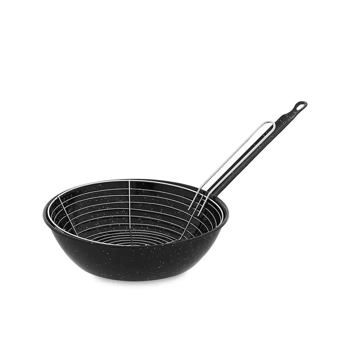Poele a frire avec panier vaello noir acier emaille o 24 cm _4536. Entrez dans le Monde de DIAYTAR COTE D'IVOIRE - Où Chaque Article Raconte une Histoire Unique. Explorez notre boutique en ligne pour dénicher des trésors qui incarnent l'âme du Côte d'Ivoire.