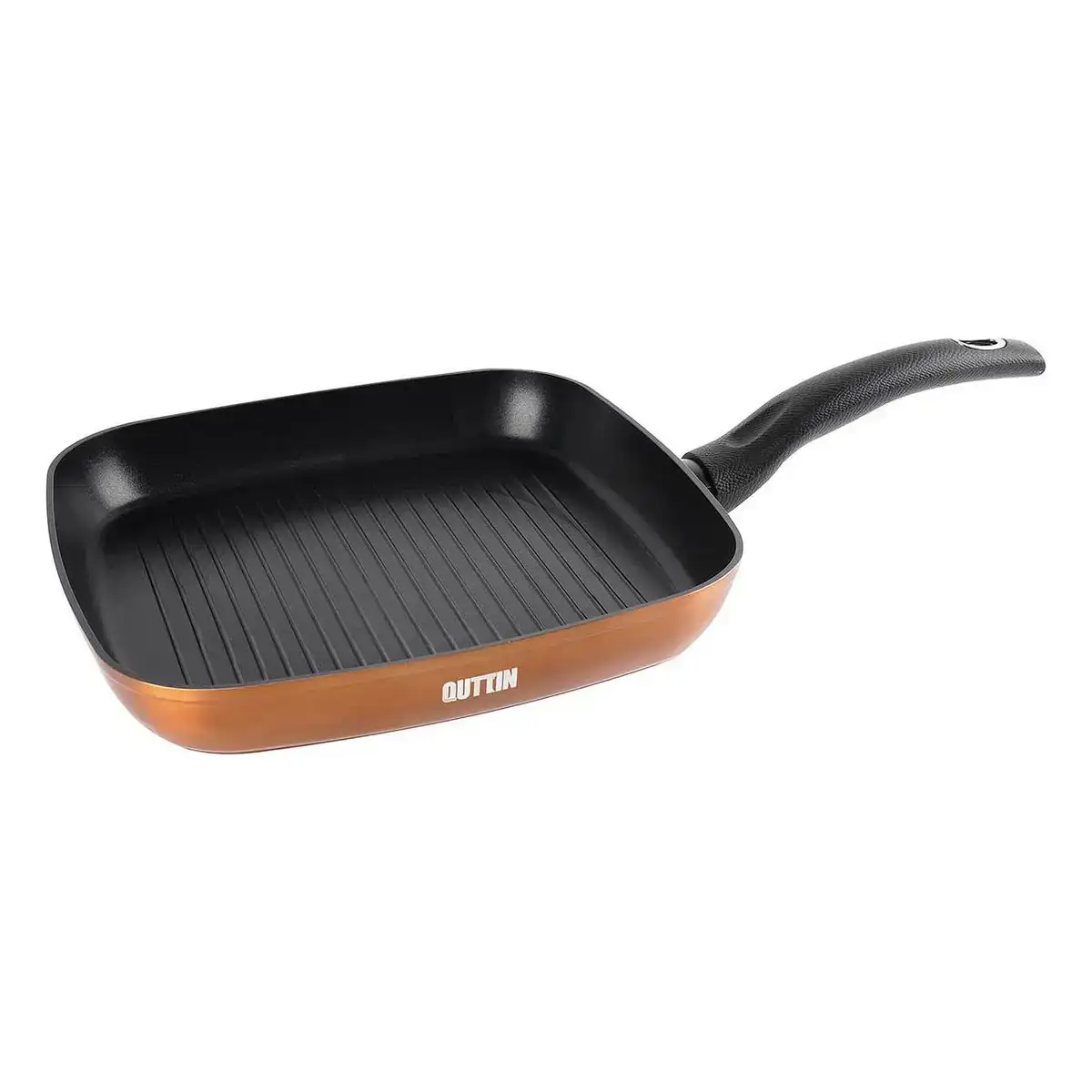 Poele a grilller quttin foodie cuivre 28 x 28 cm _3960. DIAYTAR COTE D'IVOIRE - Où Choisir est un Plaisir. Explorez notre boutique en ligne et choisissez parmi des produits de qualité qui satisferont vos besoins et vos goûts.