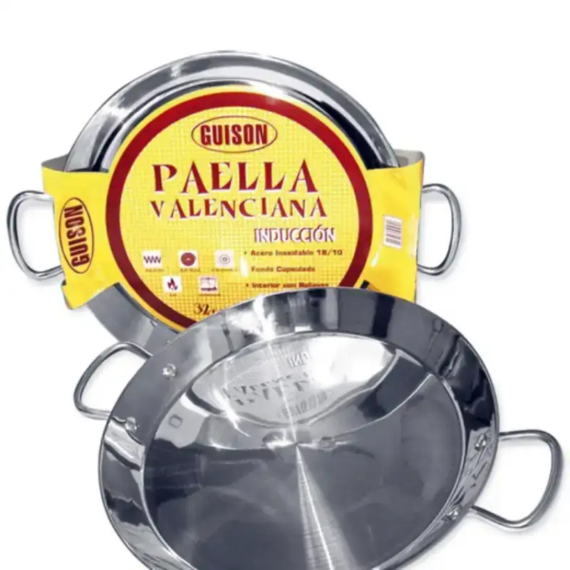 Poele a paella guison 74046 acier inoxydable metal 3 l 10 pieces 46 cm _4185. Entrez dans le Monde de DIAYTAR COTE D'IVOIRE - Où Chaque Article Raconte une Histoire Unique. Explorez notre boutique en ligne pour dénicher des trésors qui incarnent l'âme du Côte d'Ivoire.