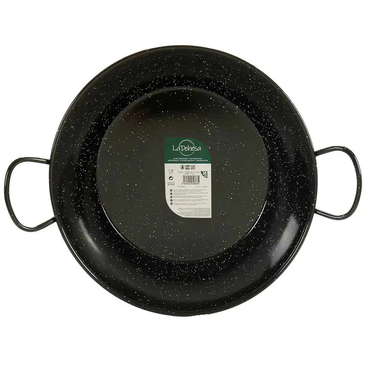 Poele a paella o 40 cm acier emaille_7805. DIAYTAR COTE D'IVOIRE - Là où Choisir est un Acte d'Amour pour la Culture Côte d'Ivoireaise. Explorez notre gamme et choisissez des produits qui célèbrent la richesse de notre patrimoine.