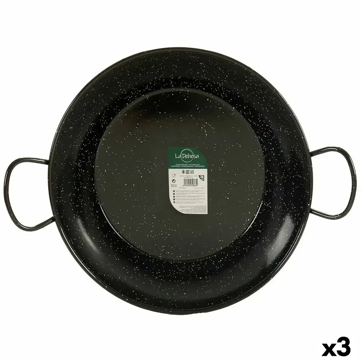 Poele a paella o 45 cm acier emaille_2228. DIAYTAR COTE D'IVOIRE - L'Essence de la Tradition et de la Modernité réunies. Explorez notre plateforme en ligne pour trouver des produits authentiques du Côte d'Ivoire, tout en découvrant les dernières tendances du monde moderne.