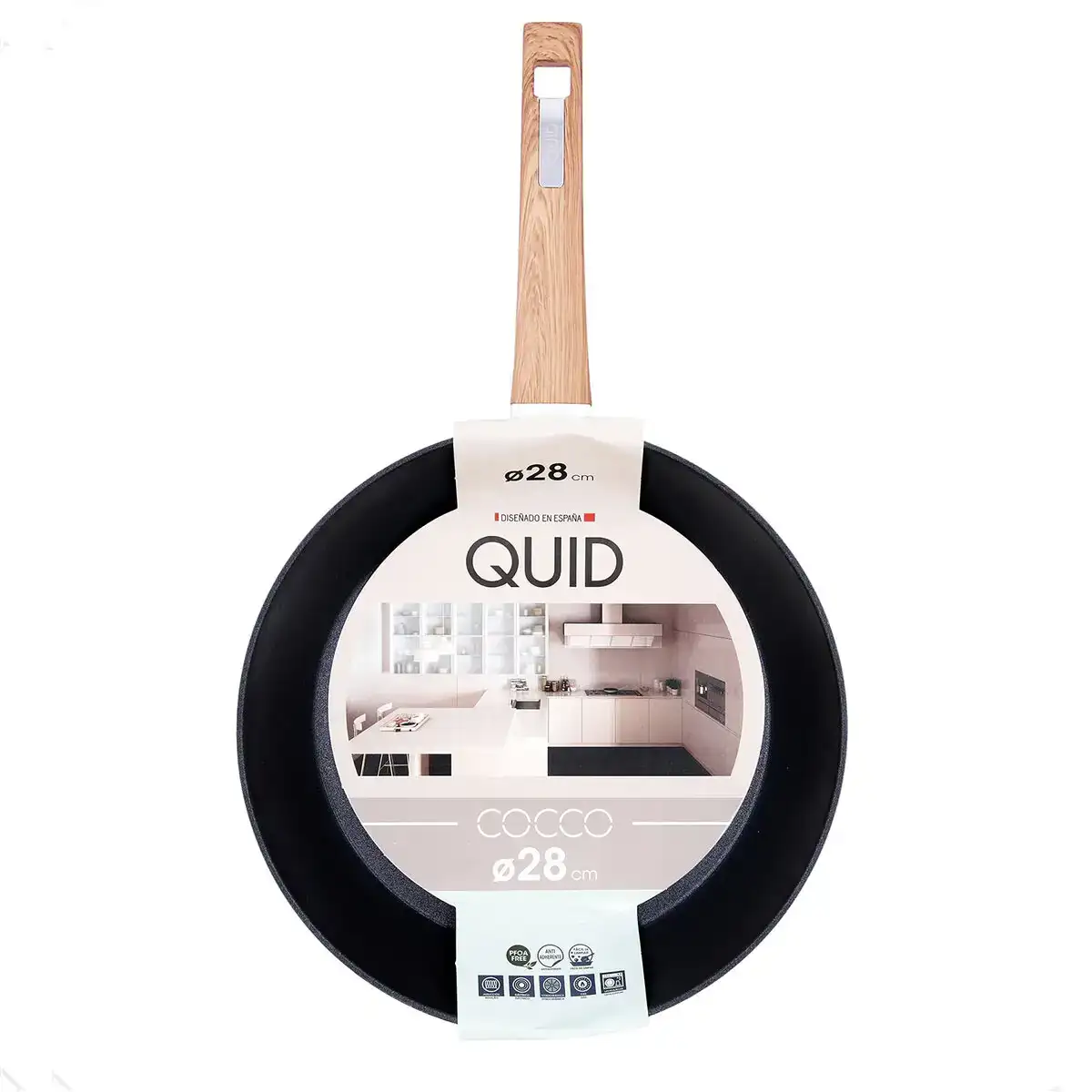 Poele anti adhesive quid cocco aluminium forge 28 cm_9199. DIAYTAR COTE D'IVOIRE - Votre Destination Shopping Authentique. Explorez notre boutique en ligne et découvrez des trésors qui reflètent l'âme du Côte d'Ivoire, pour une expérience shopping unique.