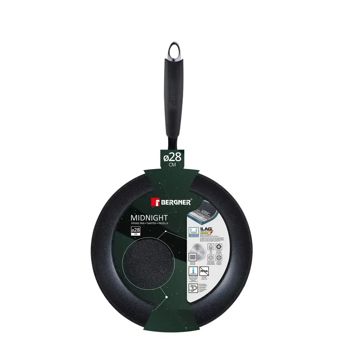 Poele bergner midnight o 28 cm_8375. Entrez dans le Monde de DIAYTAR COTE D'IVOIRE - Où la Satisfaction est la Priorité. Explorez notre sélection pensée pour vous offrir une expérience de shopping qui va au-delà de vos attentes.