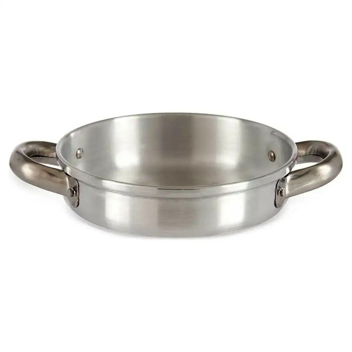 Poele creuse avec anses argente aluminium 17 x 4 x 23 cm _7762. DIAYTAR COTE D'IVOIRE - Où la Qualité est Notre Engagement. Explorez notre boutique en ligne pour découvrir des produits conçus pour vous apporter satisfaction et plaisir.