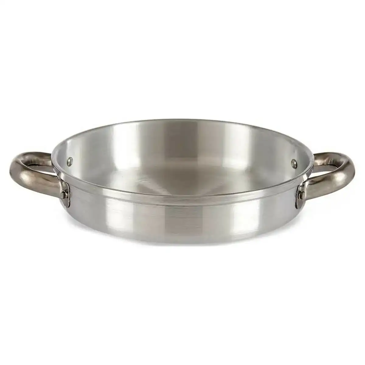 Poele creuse avec anses argente aluminium 21 x 5 x 28 cm _4082. DIAYTAR COTE D'IVOIRE - Votre Passage vers le Chic et l'Élégance. Naviguez à travers notre boutique en ligne pour trouver des produits qui ajoutent une touche sophistiquée à votre style.