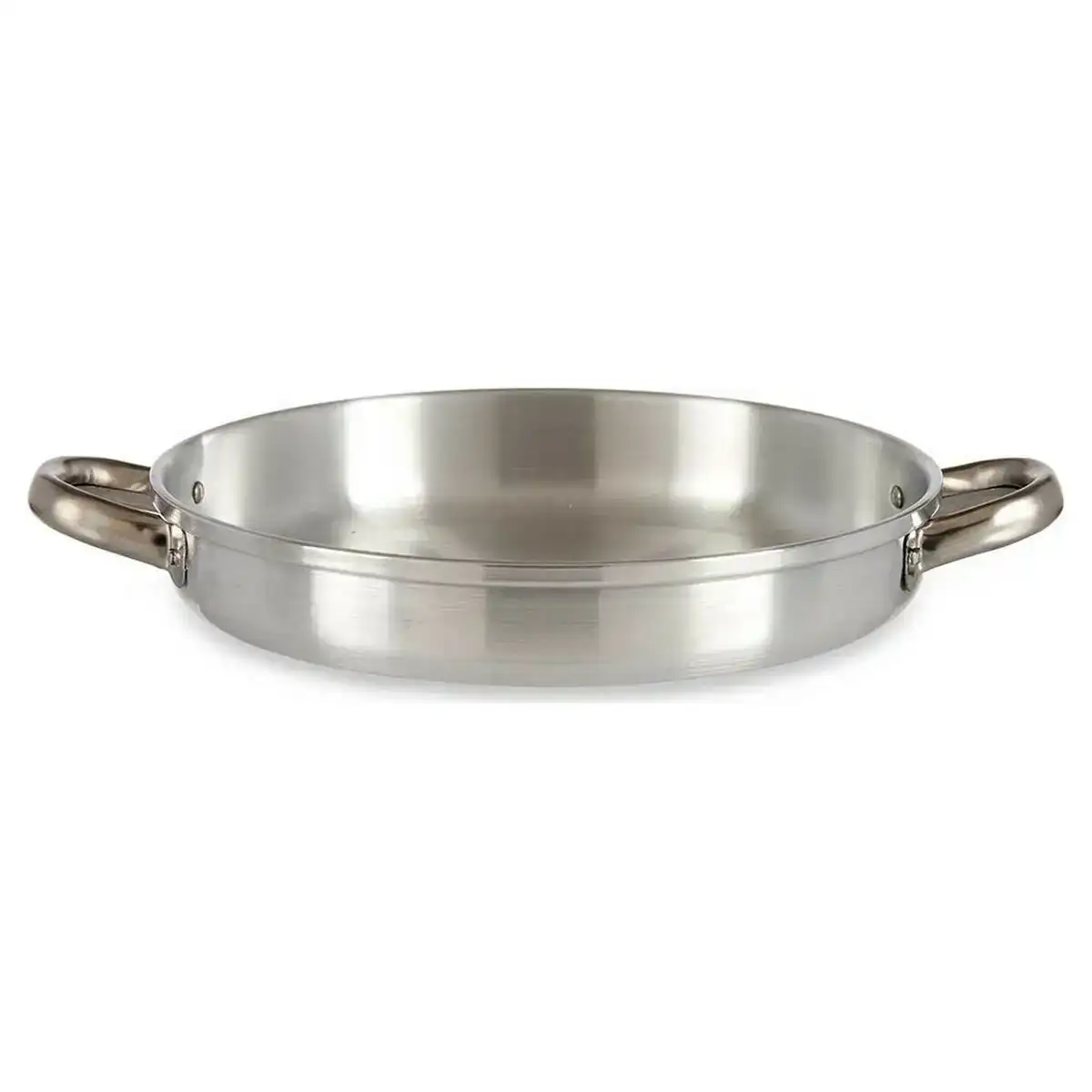 Poele creuse avec anses argente aluminium 27 x 5 x 35 5 cm _1291. DIAYTAR COTE D'IVOIRE - Là où Chaque Produit Évoque une Émotion. Parcourez notre catalogue et choisissez des articles qui vous touchent et qui enrichissent votre expérience.