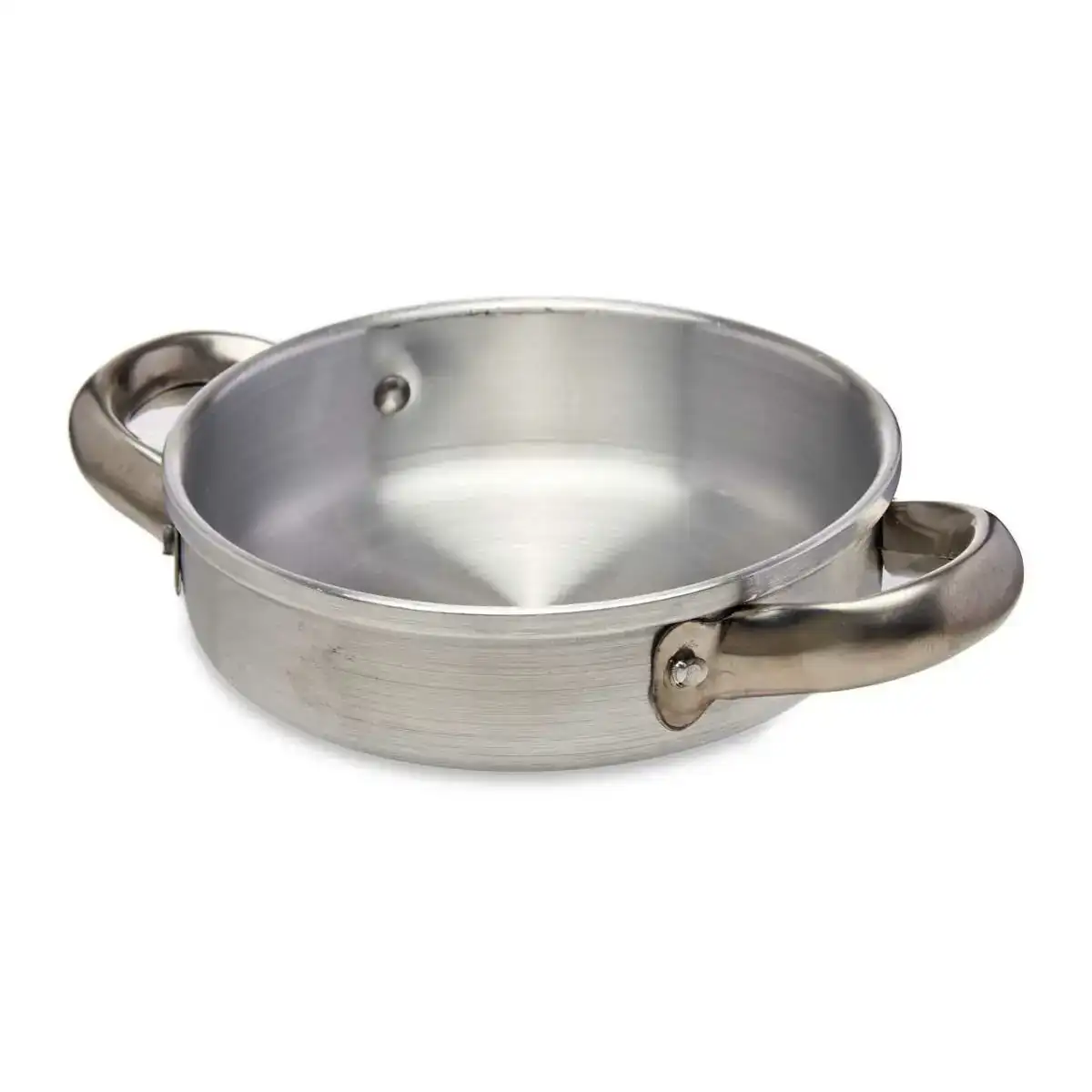 Poele creuse avec anses o 15 cm argente aluminium_3002. Bienvenue chez DIAYTAR COTE D'IVOIRE - Où le Shopping Devient une Aventure. Découvrez notre collection diversifiée et explorez des produits qui reflètent la diversité du Côte d'Ivoire.