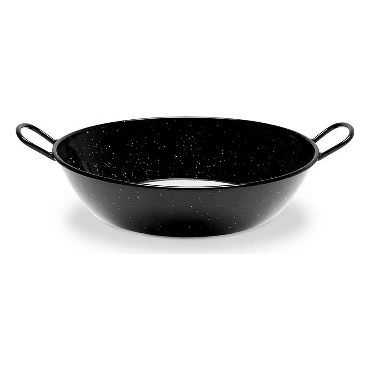 Poele creuse avec anses vaello noir acier emaille o 28 cm _6529. DIAYTAR COTE D'IVOIRE - L'Art de Vivre le Shopping Inspiré. Parcourez notre catalogue et choisissez des produits qui reflètent votre passion pour la beauté et l'authenticité.