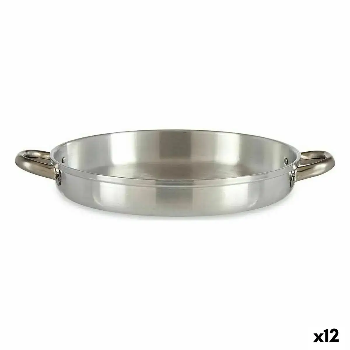 Poele o 30 cm argente aluminium 12 unites _3720. DIAYTAR COTE D'IVOIRE - Votre Passage vers la Découverte. Explorez notre boutique en ligne pour trouver des trésors qui vous attendent, du traditionnel à l'avant-garde.