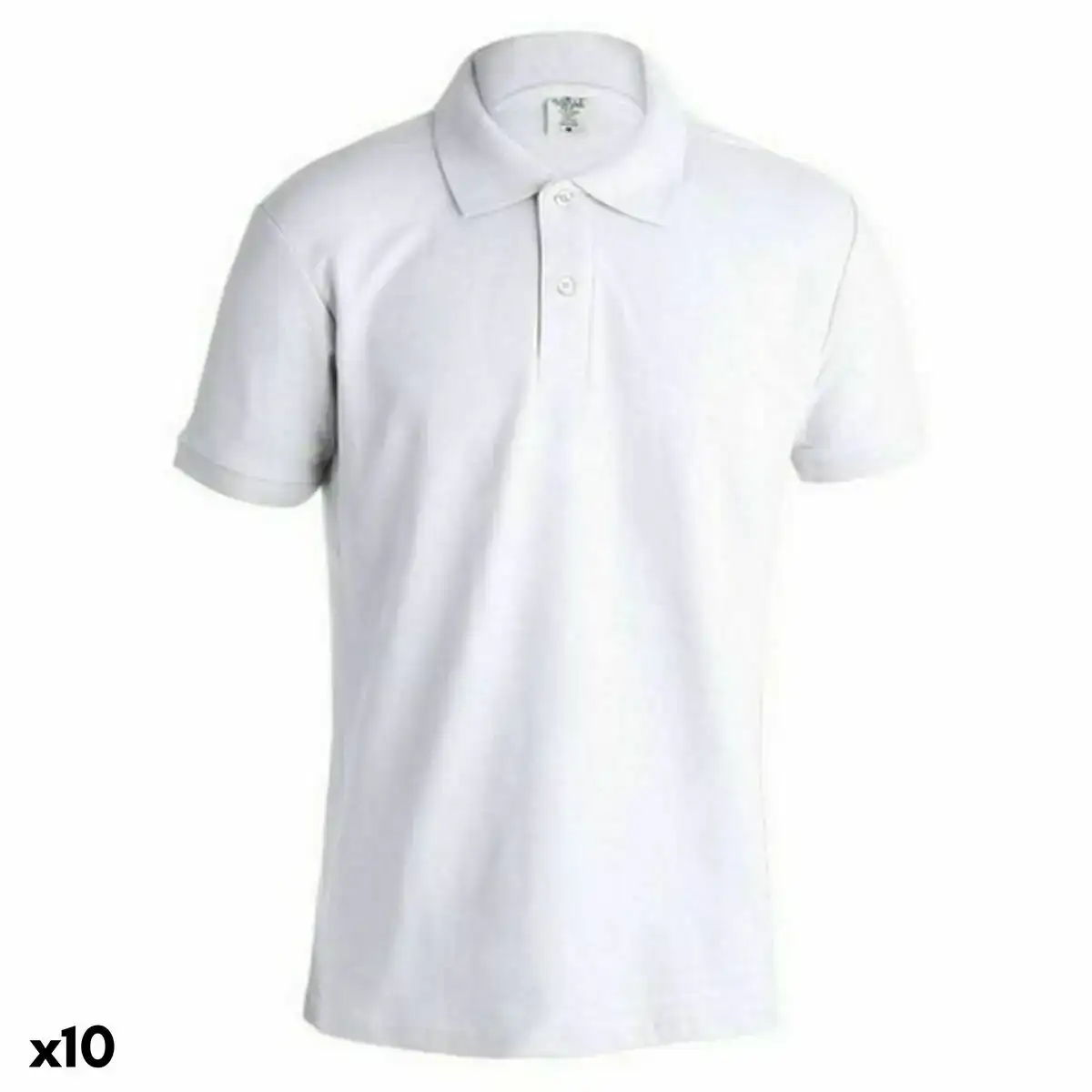 Polo a manches courtes homme 145862 blanc 100 coton 10 unites _2866. DIAYTAR COTE D'IVOIRE - Là où Choisir est un Acte d'Amour pour la Culture Côte d'Ivoireaise. Explorez notre gamme et choisissez des produits qui célèbrent la richesse de notre patrimoine.