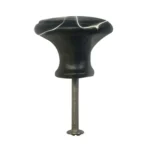Pommeau edm noir acier plat 38 mm _2179. Bienvenue sur DIAYTAR COTE D'IVOIRE - Où Chaque Détail compte. Plongez dans notre univers et choisissez des produits qui ajoutent de l'éclat et de la joie à votre quotidien.