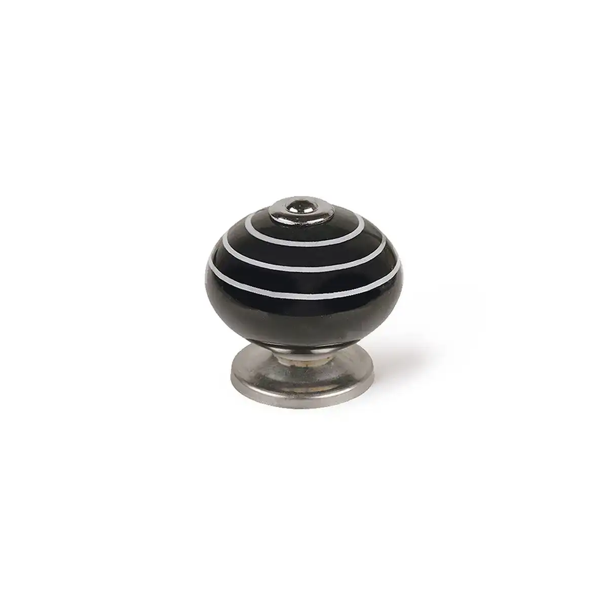 Pommeau rei e503 rond porcelaine noir metal blanc 4 unites o 40 x 36 mm _8385. DIAYTAR COTE D'IVOIRE - Votre Destination de Shopping Authentique au Côte d'Ivoire. Plongez dans notre boutique en ligne pour découvrir des produits qui célèbrent la riche culture et l'artisanat du pays.