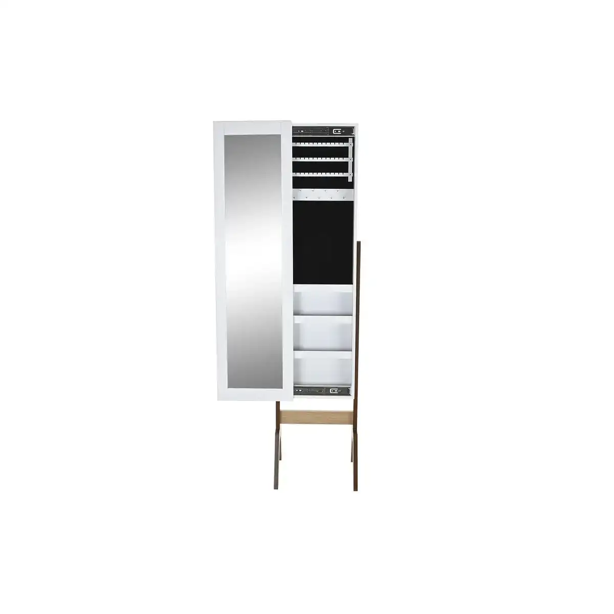 Porte bijoux dkd home decor miroir velours mdf traditionnel 35 7 x 35 8 x 154 cm _1146. DIAYTAR COTE D'IVOIRE - Un Monde de Possibilités à Portée de Clic. Parcourez notre site web pour découvrir des sélections infinies, de l'épicerie aux bijoux, et vivez une expérience d'achat sans pareil.