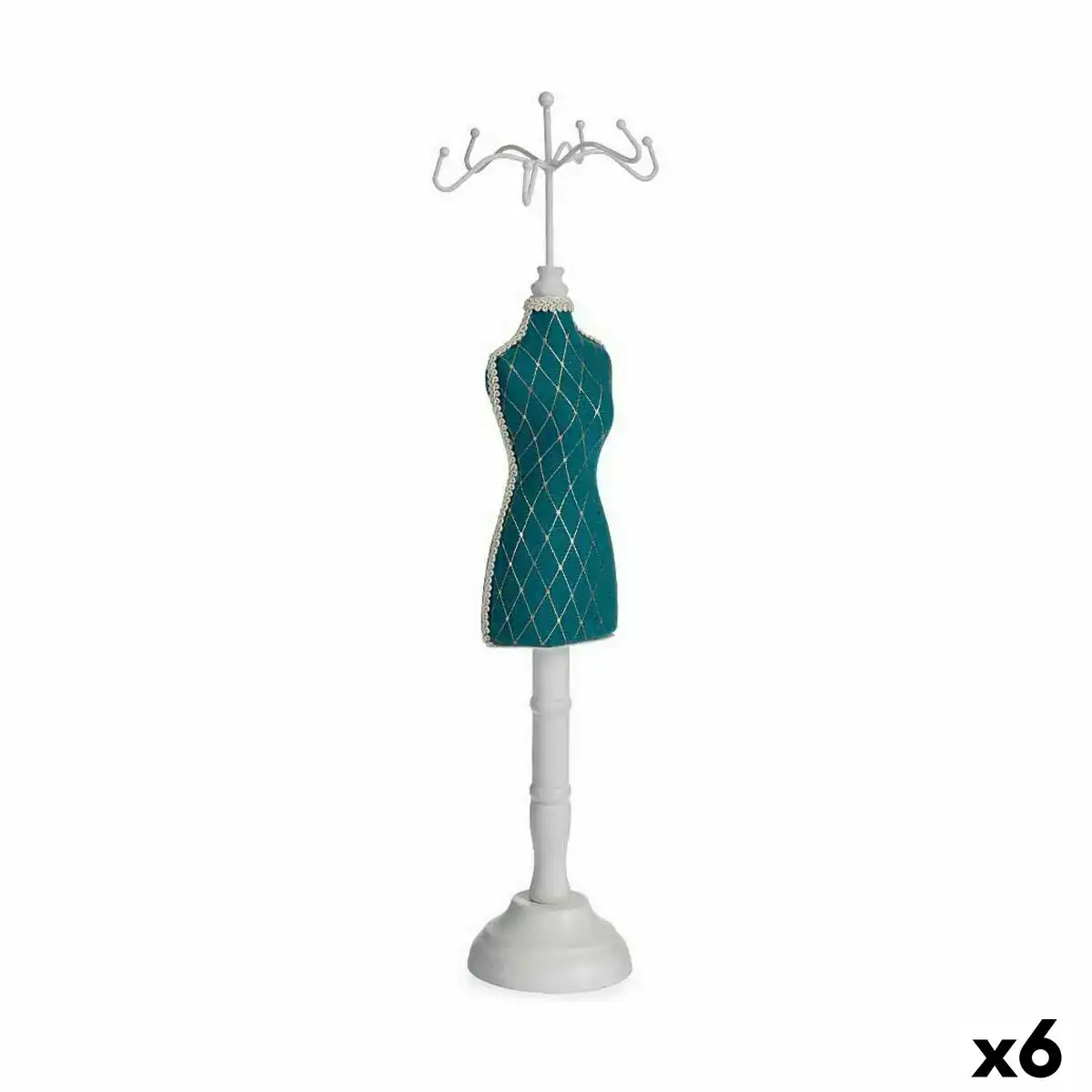 Porte bijoux losanges mannequin blanc vert bois 11 x 40 x 12 cm 6 unites _3710. Bienvenue sur DIAYTAR COTE D'IVOIRE - Là où Chaque Objet a une Âme. Plongez dans notre catalogue et trouvez des articles qui portent l'essence de l'artisanat et de la passion.