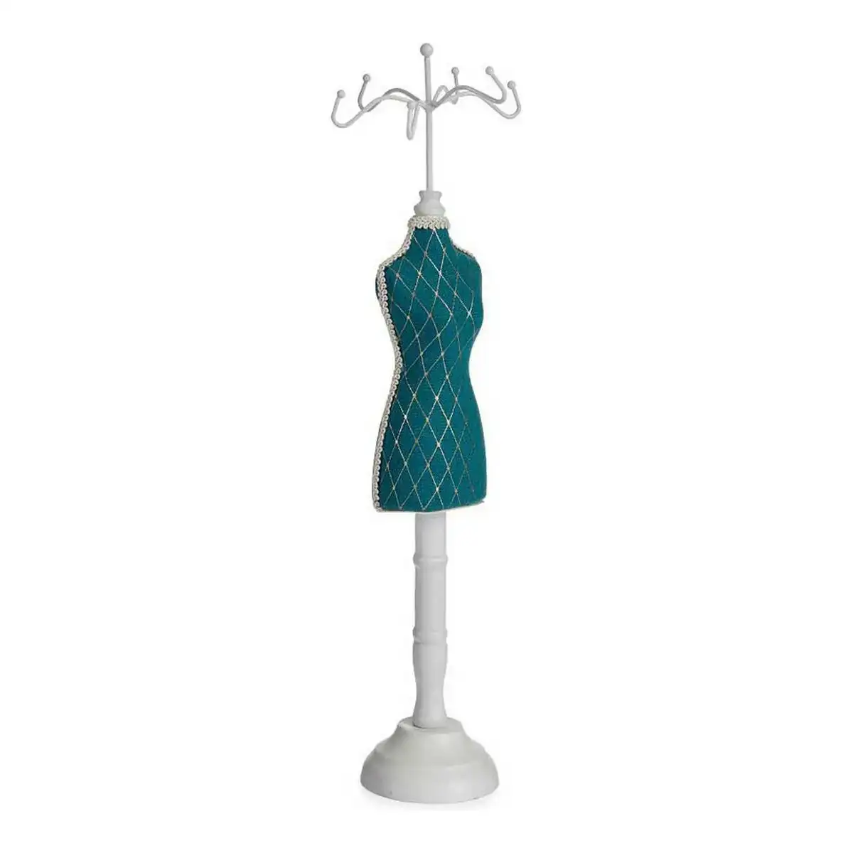 Porte bijoux vert losanges coton bois 11 x 40 x 12 cm _3085. DIAYTAR COTE D'IVOIRE - Où Chaque Détail Fait la Différence. Parcourez notre sélection soignée et choisissez des articles qui rehaussent votre quotidien, du fonctionnel à l'esthétique.