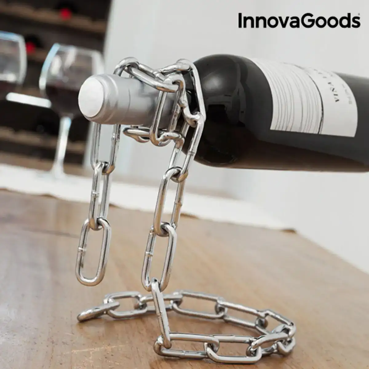 Porte bouteille chaine flottante floawin innovagoods ig117278 reconditionne a _3362. Bienvenue chez DIAYTAR COTE D'IVOIRE - Où Chaque Objet a son Histoire. Découvrez notre sélection méticuleuse et choisissez des articles qui racontent l'âme du Côte d'Ivoire.