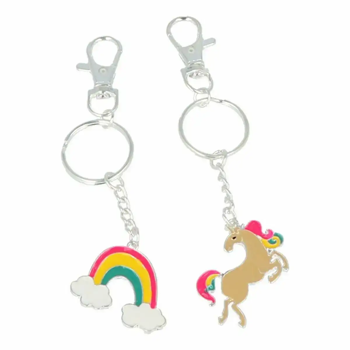 Porte cles inca arc en ciel licorne 2 pcs _8813. Bienvenue chez DIAYTAR COTE D'IVOIRE - Où le Shopping Rime avec Diversité. Plongez dans notre univers de produits et découvrez des trésors qui représentent la richesse culturelle du Côte d'Ivoire.