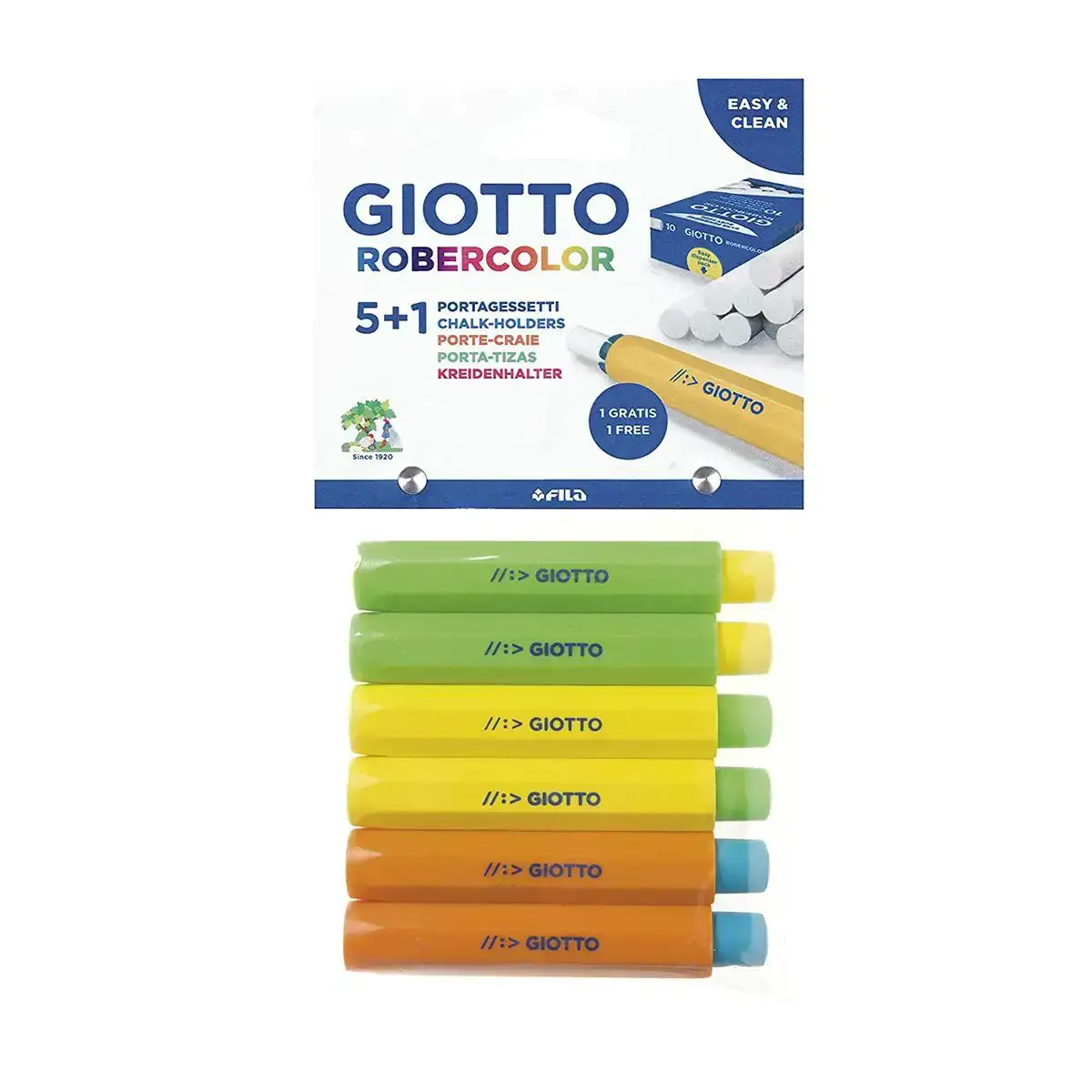 Porte craie giotto 6 pieces_5812. DIAYTAR COTE D'IVOIRE - Où Choisir est un Plaisir Responsable. Parcourez notre catalogue et choisissez des produits qui incarnent notre engagement envers des pratiques durables et éthiques.