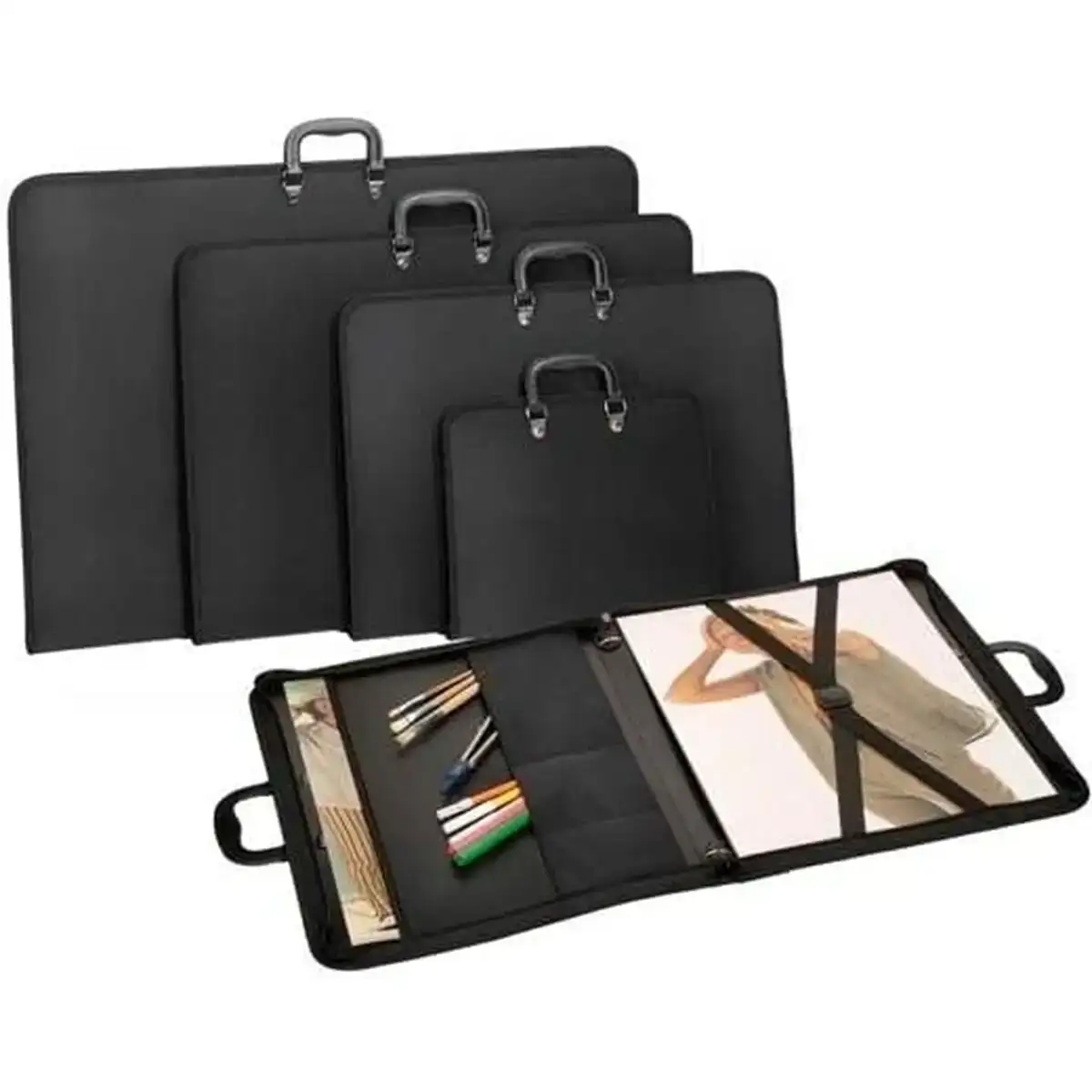 Porte documents avec fermeture eclair carchivo gaufre noir polypropylene 50 x 70 cm _6919. DIAYTAR COTE D'IVOIRE - Là où Chaque Produit Est une Trouvaille. Explorez notre sélection minutieuse et découvrez des articles qui correspondent à votre style de vie et à vos aspirations.