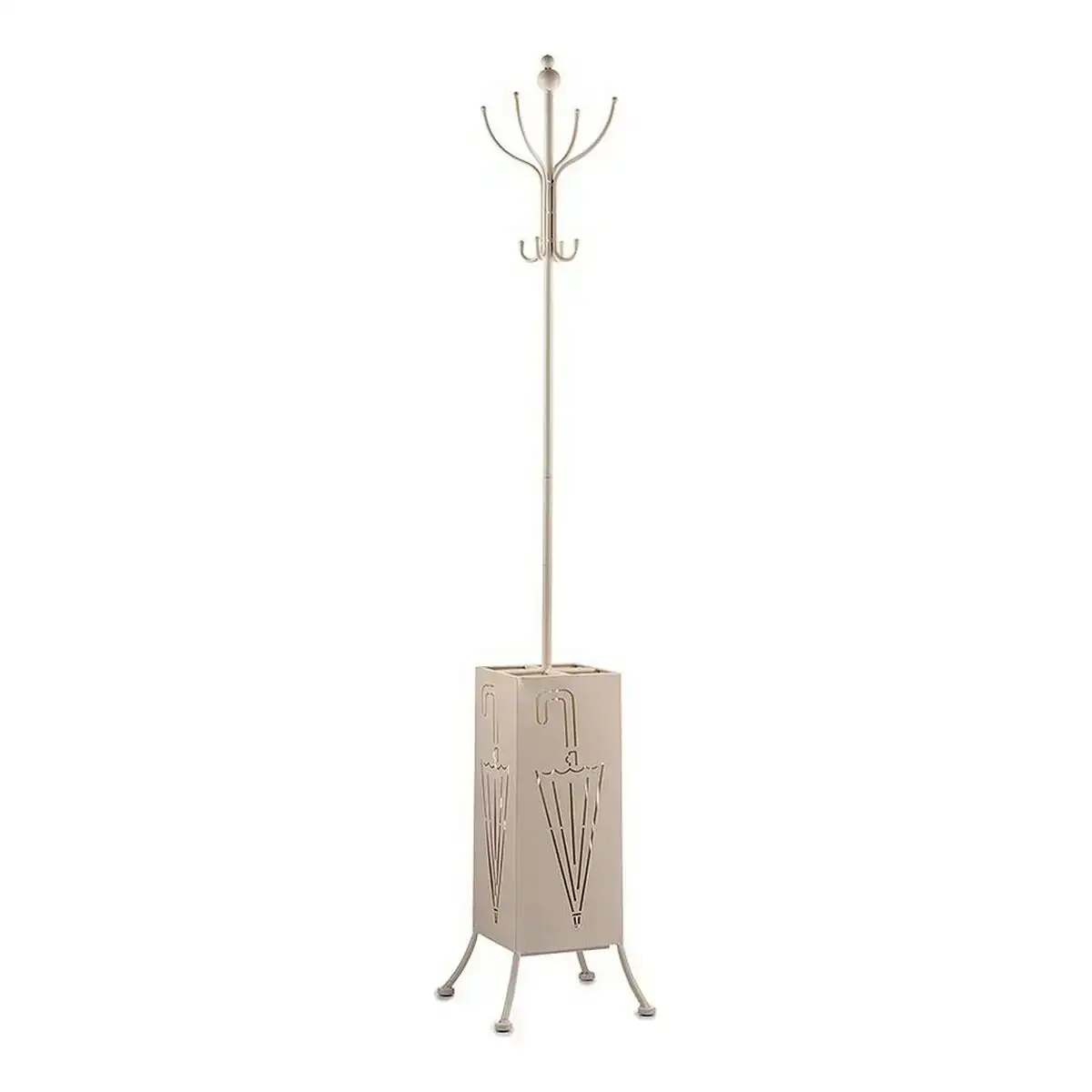 Porte manteau porte parapluie metal creme 34 x 188 x 34 cm _5304. DIAYTAR COTE D'IVOIRE - L'Essence de la Tradition et de la Modernité réunies. Explorez notre plateforme en ligne pour trouver des produits authentiques du Côte d'Ivoire, tout en découvrant les dernières tendances du monde moderne.