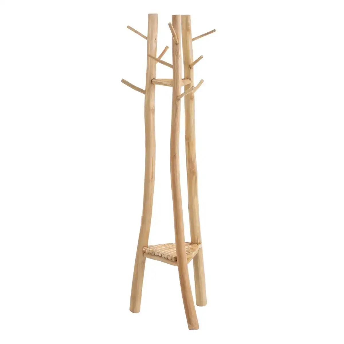 Porte manteaux 45 x 45 x 150 cm naturel bois de teck_5454. Entrez dans l'Univers de DIAYTAR COTE D'IVOIRE - Où Chaque Produit a sa Place. Explorez nos rayons virtuels et choisissez des articles qui s'intègrent parfaitement à votre style de vie.