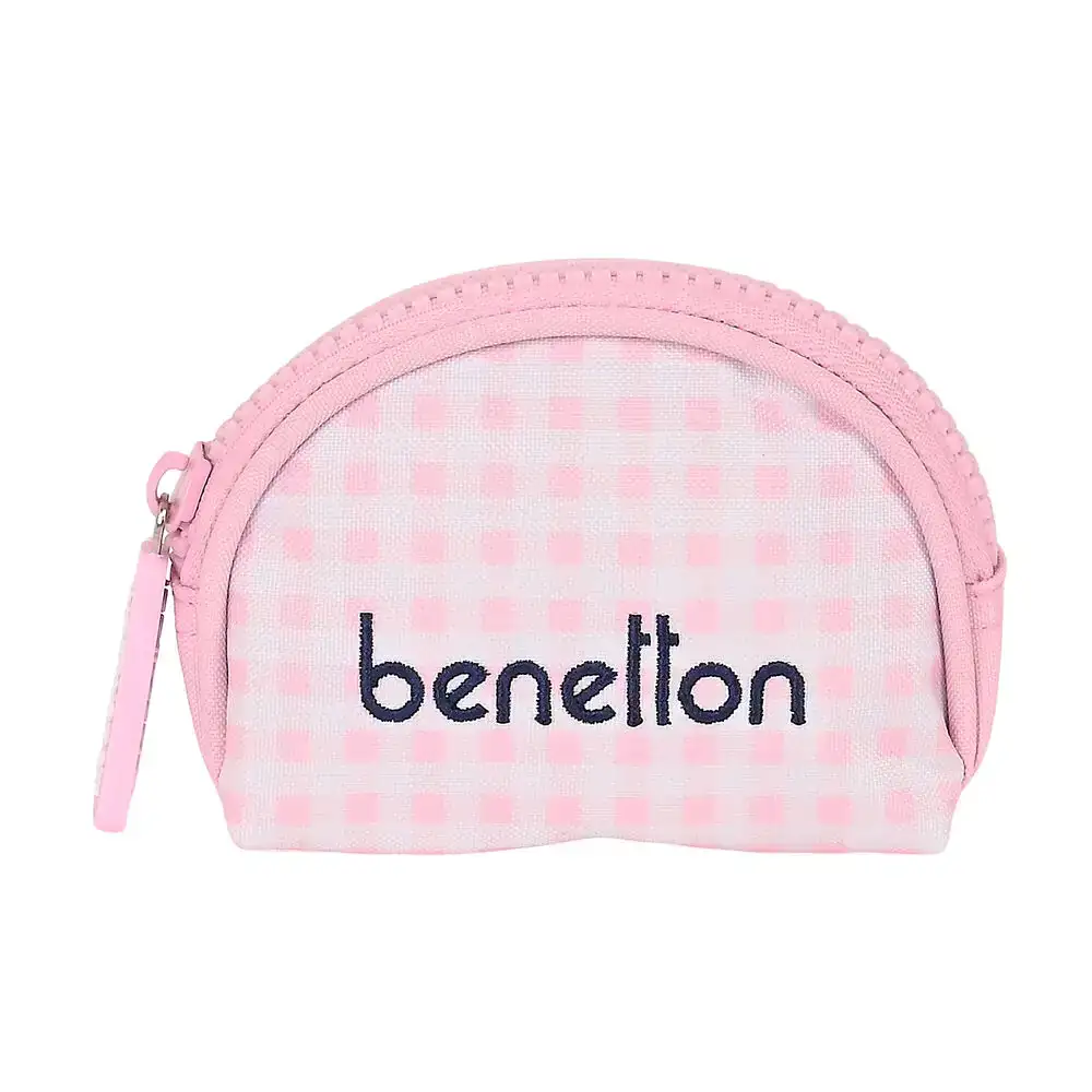 Porte monnaie benetton vichy rose 9 5 x 7 x 3 cm _1415. DIAYTAR COTE D'IVOIRE - Là où Choisir est un Acte d'Amour pour le Côte d'Ivoire. Explorez notre gamme et choisissez des produits qui célèbrent la culture et l'artisanat du pays.