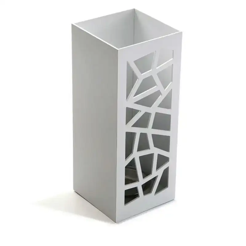 Porte parapluie geometric bois mdf 22 x 48 5 x 22 cm _6960. DIAYTAR COTE D'IVOIRE - Où le Shopping Devient une Aventure Culturelle. Plongez dans notre univers de produits qui célèbrent l'héritage et l'artisanat du Côte d'Ivoire.