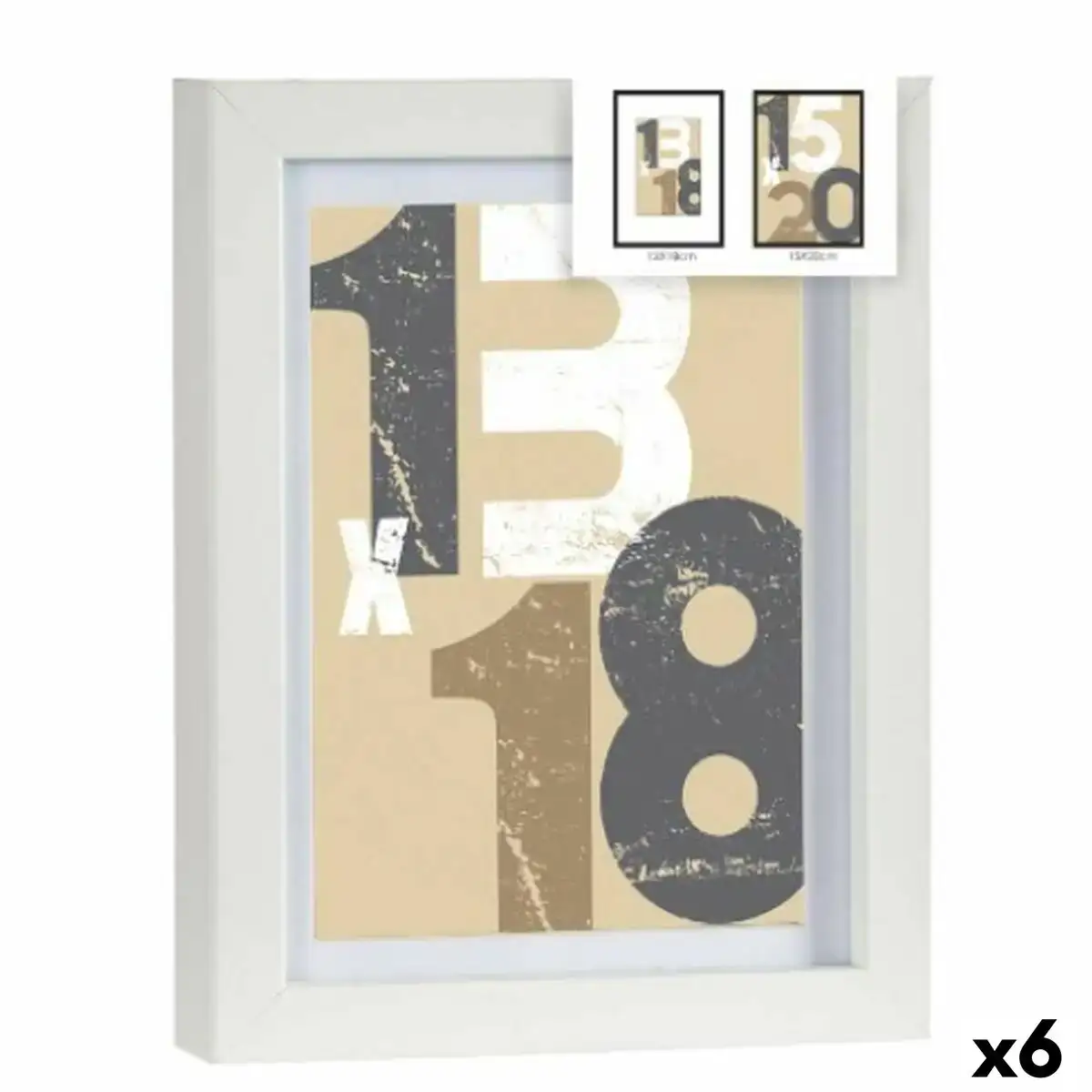Porte photos mural blanc verre bois mdf 18 x 23 x 2 5 cm 6 unites _2379. DIAYTAR COTE D'IVOIRE - Là où Vos Rêves Prendent Forme. Plongez dans notre catalogue diversifié et trouvez des produits qui enrichiront votre quotidien, du pratique à l'exceptionnel.