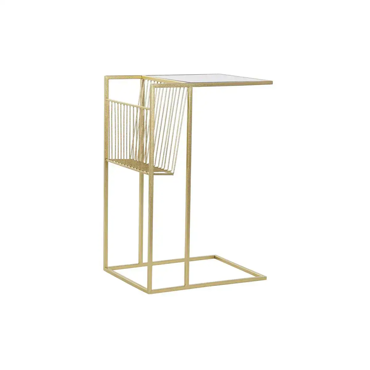 Porte revues dkd home decor miroir dore metal 48 x 35 x 71 cm _2040. DIAYTAR COTE D'IVOIRE - Où Choisir Devient une Découverte. Explorez notre boutique en ligne et trouvez des articles qui vous surprennent et vous ravissent à chaque clic.