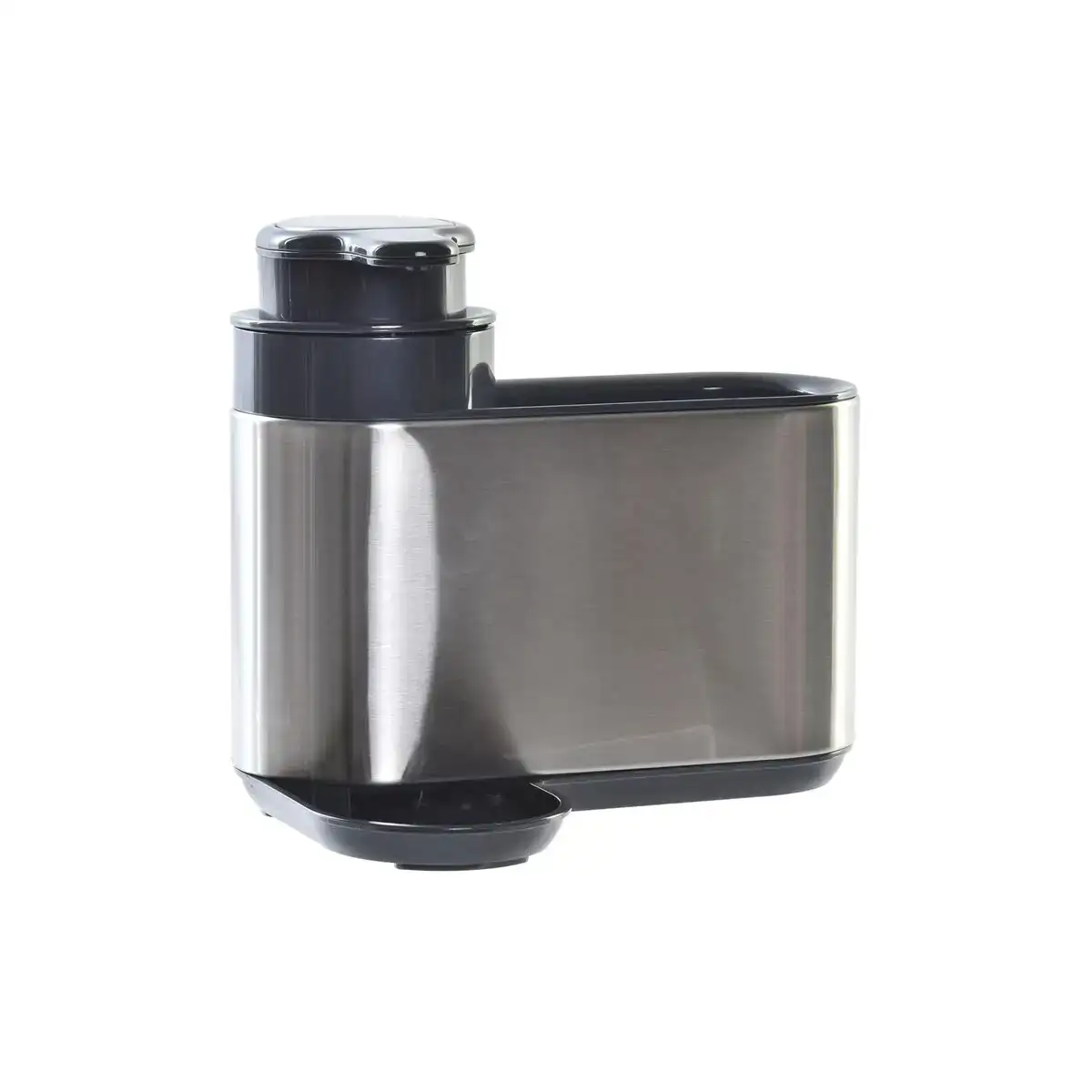 Porte savon dkd home decor cuisine noir argente acier inoxydable abs 18 x 13 x 16 cm_7221. DIAYTAR COTE D'IVOIRE - Où Choisir Devient une Expérience Personnalisée. Explorez notre boutique en ligne pour découvrir des produits qui s'adaptent à votre style et à votre essence.