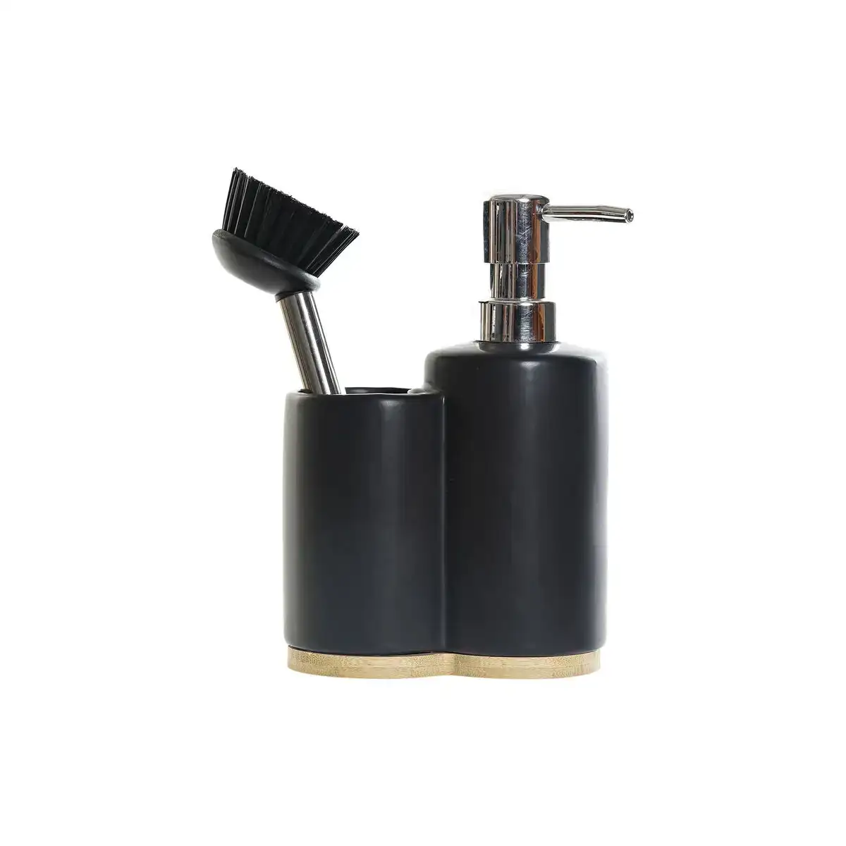 Porte savon dkd home decor cuisine noir argente naturel bambou acier inoxydable dolomite 11 5 x 6 5 x 18 5 cm_6872. Bienvenue chez DIAYTAR COTE D'IVOIRE - Où Chaque Objet a son Histoire. Découvrez notre sélection méticuleuse et choisissez des articles qui racontent l'âme du Côte d'Ivoire.