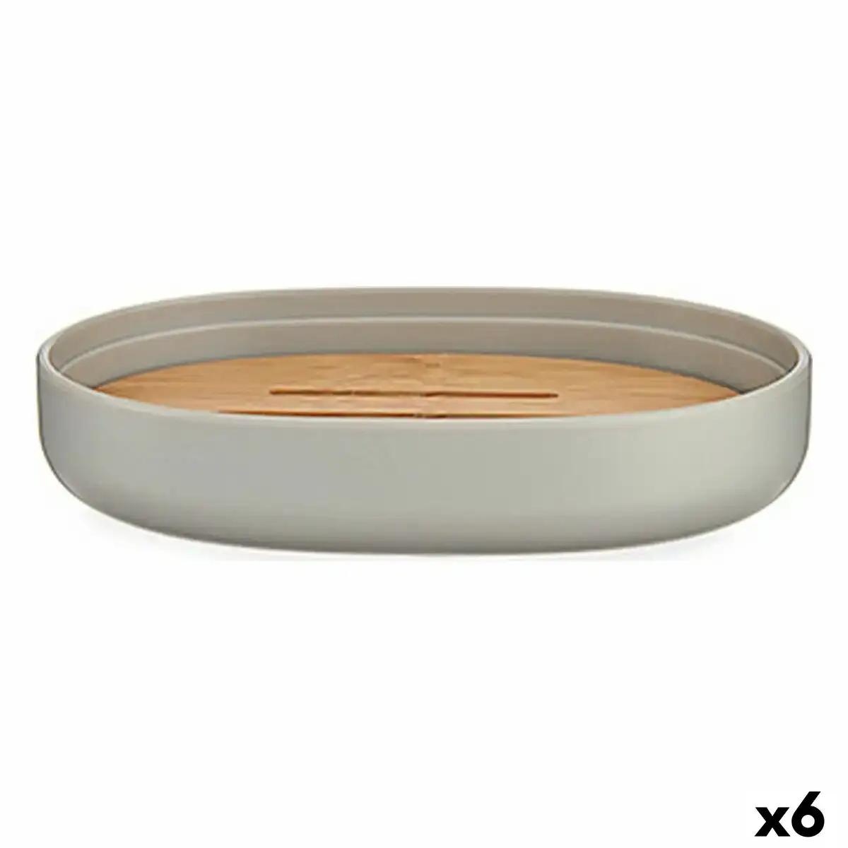 Porte savon gris marron bambou polypropylene 9 5 x 2 5 x 13 cm 6 unites _9826. DIAYTAR COTE D'IVOIRE - Votre Passage vers le Chic et l'Élégance. Naviguez à travers notre boutique en ligne pour trouver des produits qui ajoutent une touche sophistiquée à votre style.
