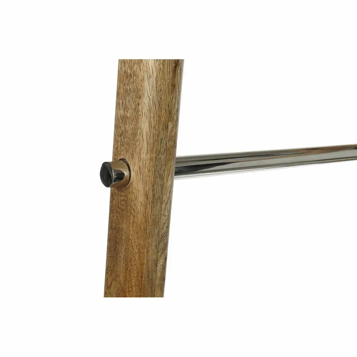 Porte serviettes sur pied dkd home decor argente naturel aluminium bois de manguier 42 5 x 5 x 147 5 cm_5810. DIAYTAR COTE D'IVOIRE - Votre Passage vers l'Exceptionnel. Explorez notre boutique en ligne, où chaque produit est choisi avec soin pour offrir une expérience de shopping inoubliable.