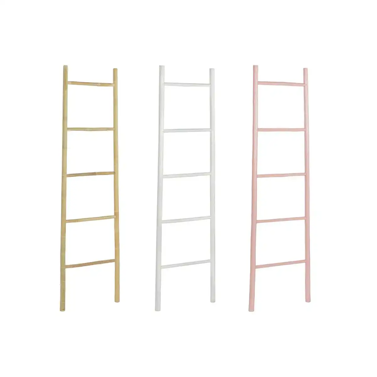Porte serviettes sur pied dkd home decor naturel rose blanc bambou 40 x 5 x 150 cm 3 unites_8417. DIAYTAR COTE D'IVOIRE - Votre Destination Shopping Authentique. Explorez notre boutique en ligne et découvrez des trésors qui reflètent l'âme du Côte d'Ivoire, pour une expérience shopping unique.