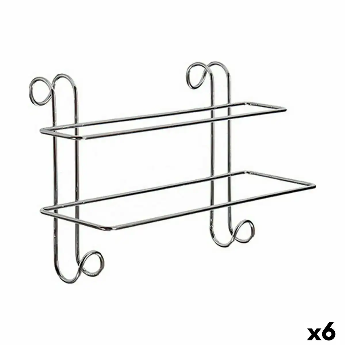 Porte serviettes suspendu argente metal 14 x 20 x 39 cm 6 unites _3137. DIAYTAR COTE D'IVOIRE - Là où le Shopping Devient une Expérience. Naviguez à travers notre catalogue diversifié et découvrez des produits qui ajoutent de la couleur et de la passion à votre vie.