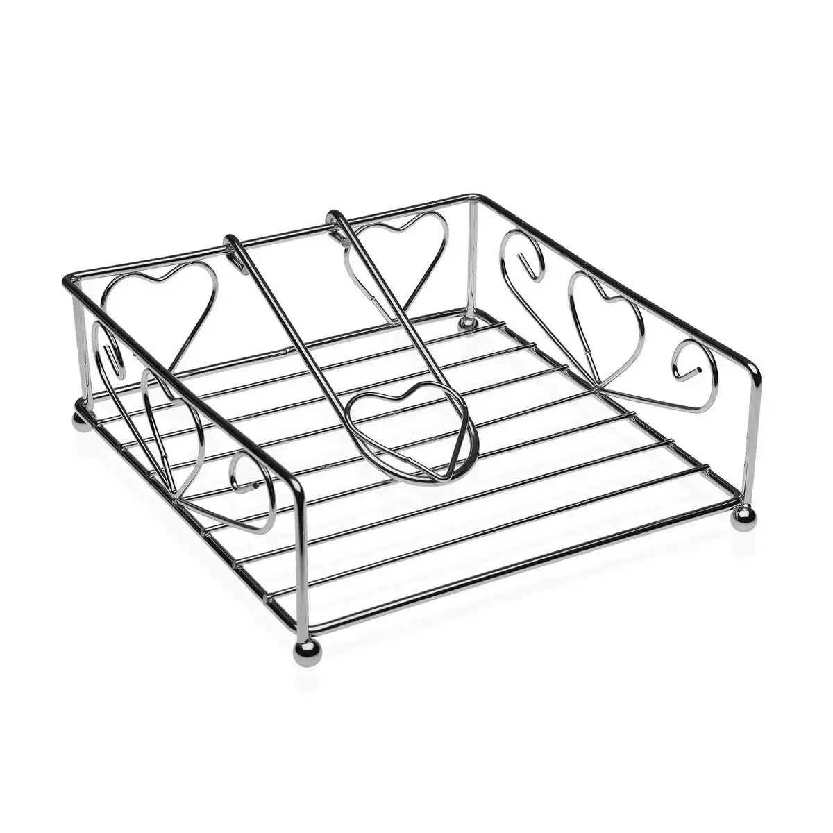Porte serviettes versa coeurs metal acier 18 5 x 6 x 18 5 cm _9824. DIAYTAR COTE D'IVOIRE - Où Choisir est une Célébration de l'Artisanat Local. Découvrez notre boutique en ligne et choisissez des produits qui incarnent la passion des artisans sénégalais.