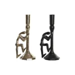 Pot a bougie dkd home decor 12 x 10 x 27 cm champagne noir aluminium moderne 2 unites _1872. DIAYTAR COTE D'IVOIRE - Là où Chaque Clic Compte. Parcourez notre boutique en ligne et laissez-vous guider vers des trouvailles uniques qui enrichiront votre quotidien.