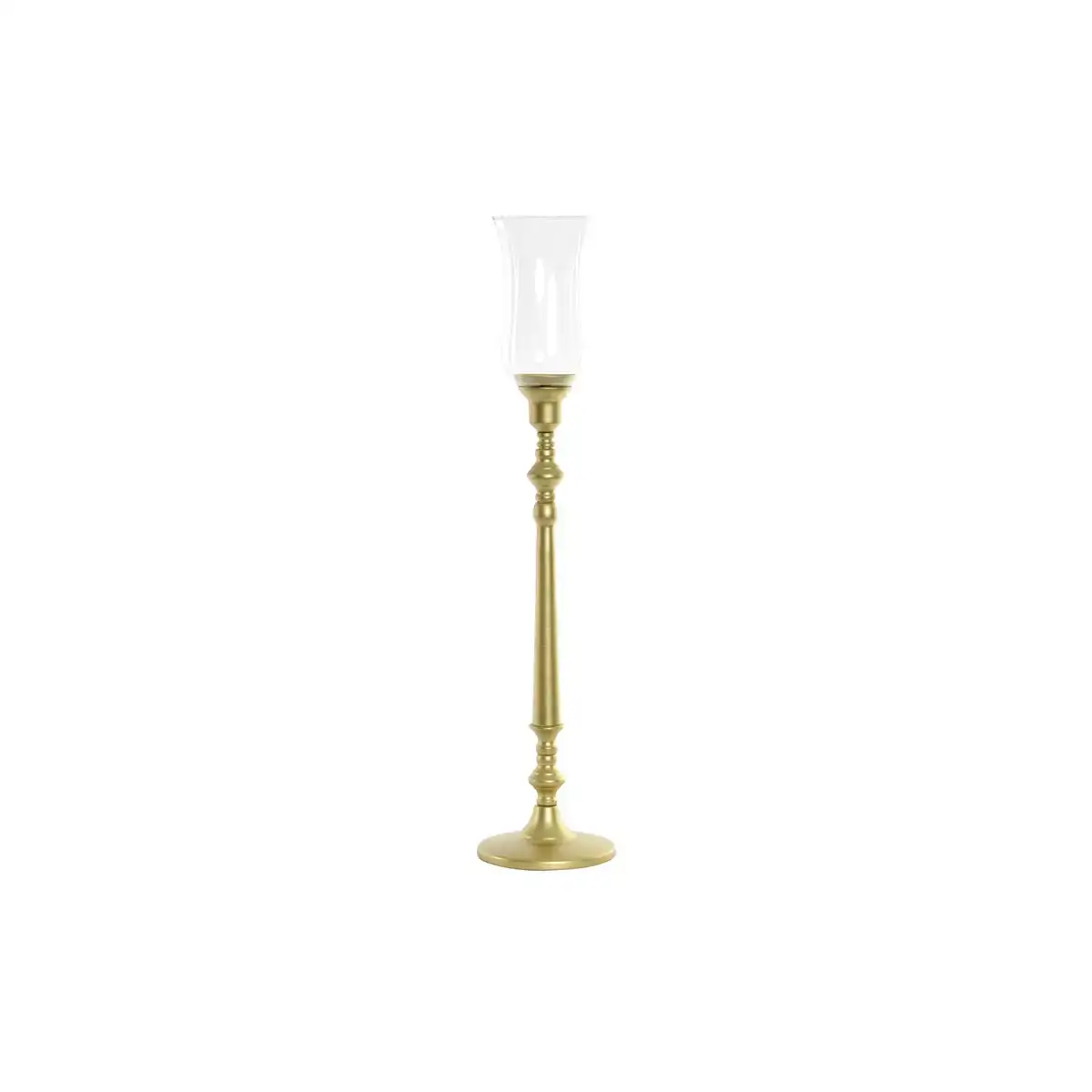 Pot a bougie dkd home decor 15 x 15 x 69 cm verre dore metal_2285. DIAYTAR COTE D'IVOIRE - Votre Passage vers la Découverte. Explorez notre boutique en ligne pour trouver des trésors qui vous attendent, du traditionnel à l'avant-garde.