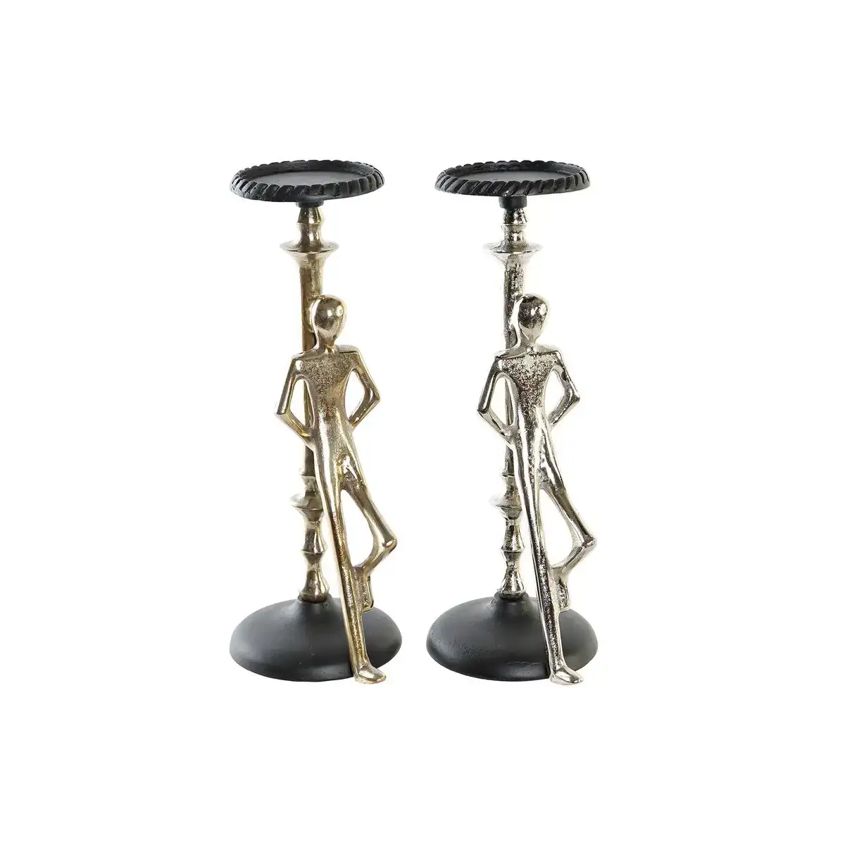 Pot a bougie dkd home decor 15 x 20 x 41 cm champagne noir aluminium moderne 2 unites _2132. DIAYTAR COTE D'IVOIRE - Là où Chaque Produit Évoque une Émotion. Parcourez notre catalogue et choisissez des articles qui vous touchent et qui enrichissent votre expérience.
